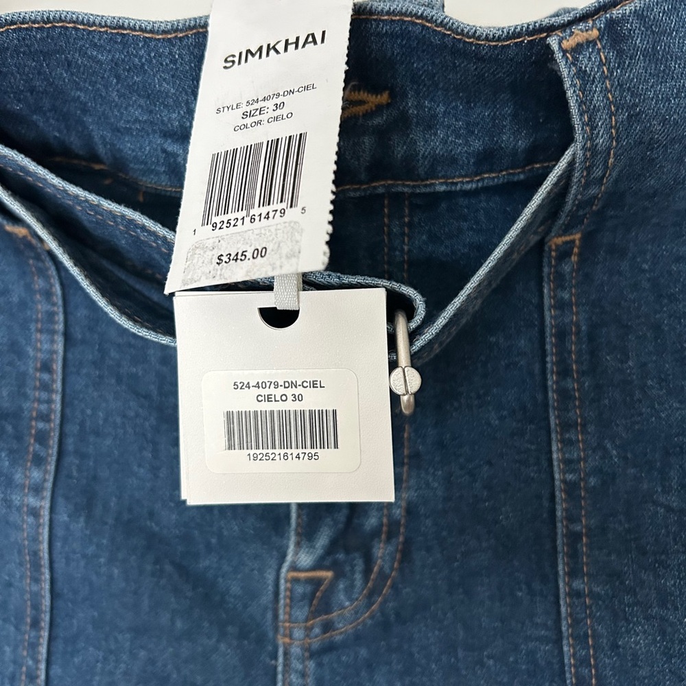 Simkhai Women's Blue Denim Jeans - Picture 7 of 7